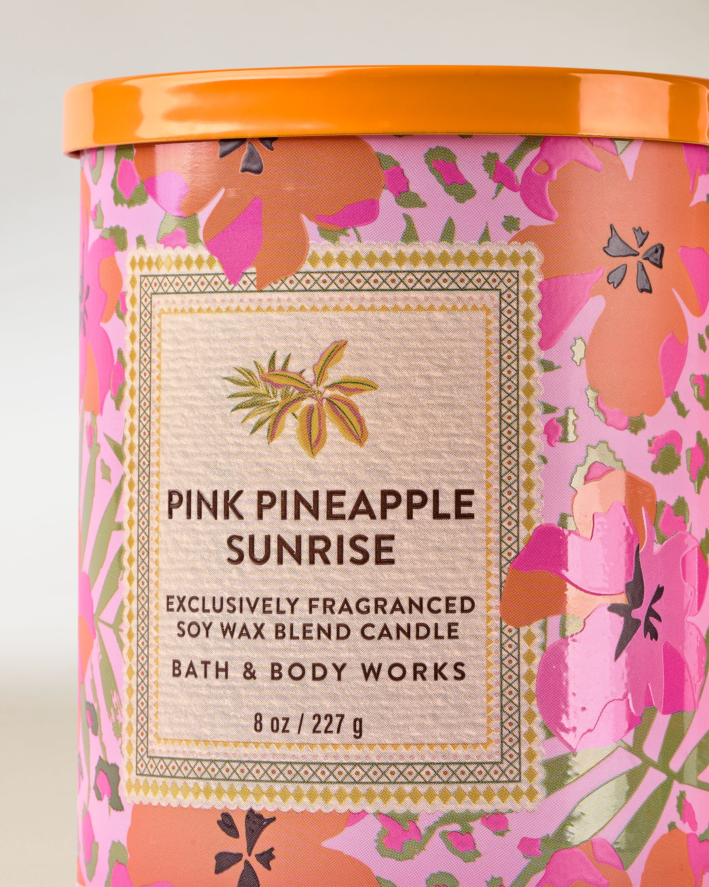 Pink Pineapple Sunrise Single Wick Candle