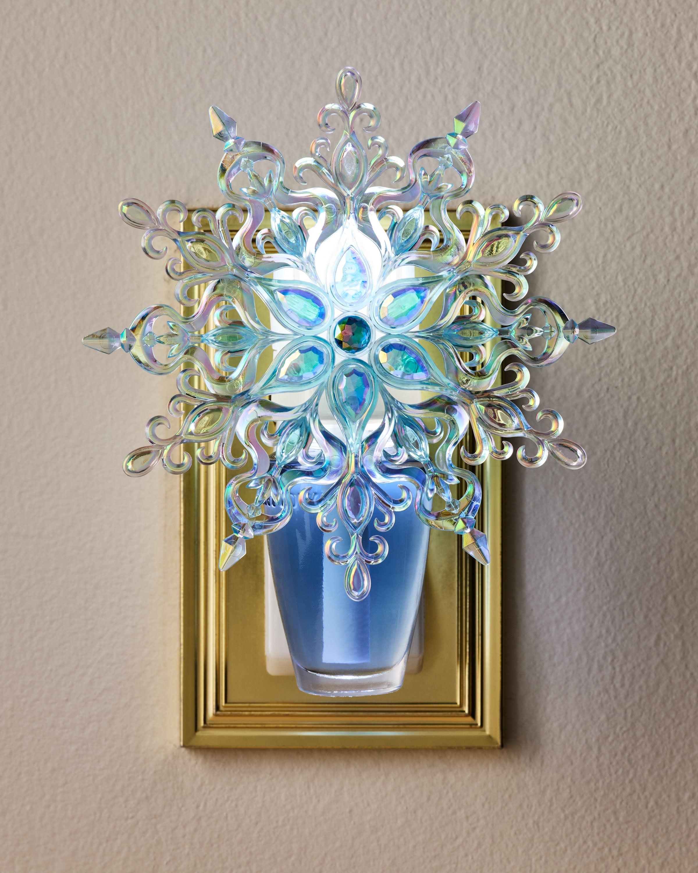 Iridescent Snowflake Scent Control™ Nightlight Wallflowers Fragrance Plug
