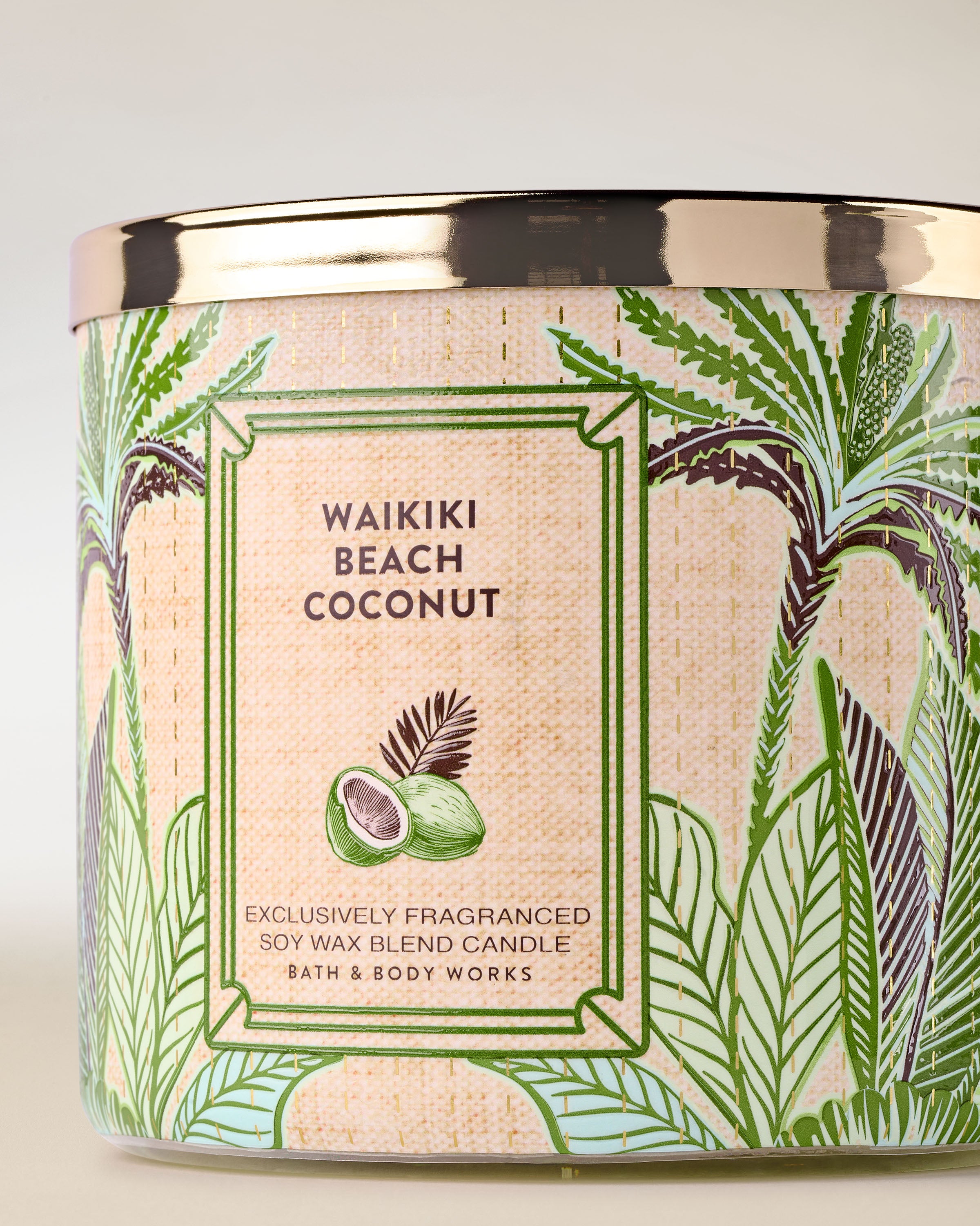 Waikiki Beach Coconut 3-Wick Candle