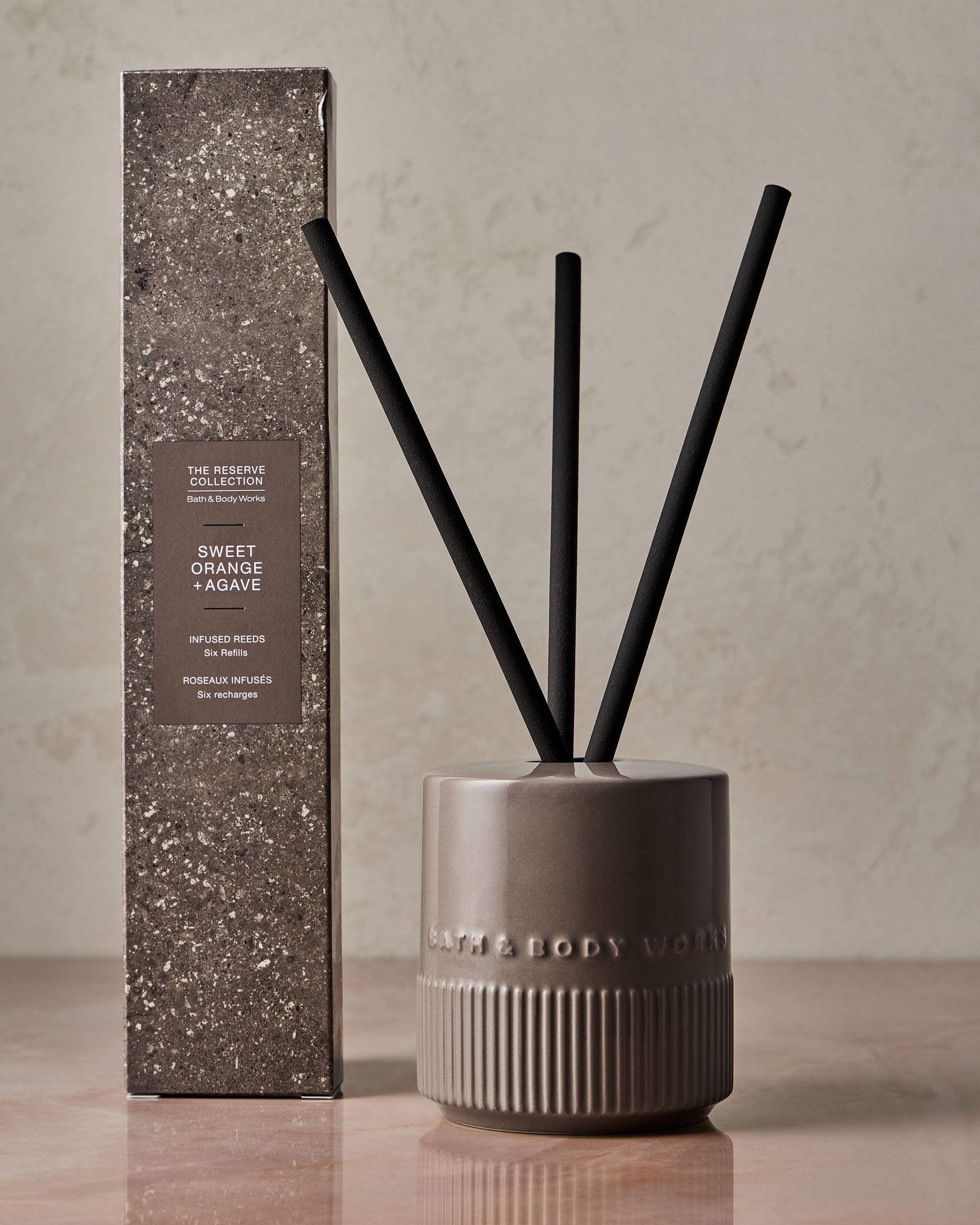 Sweet Orange + Agave Fragrance-Infused Liquidless Reeds