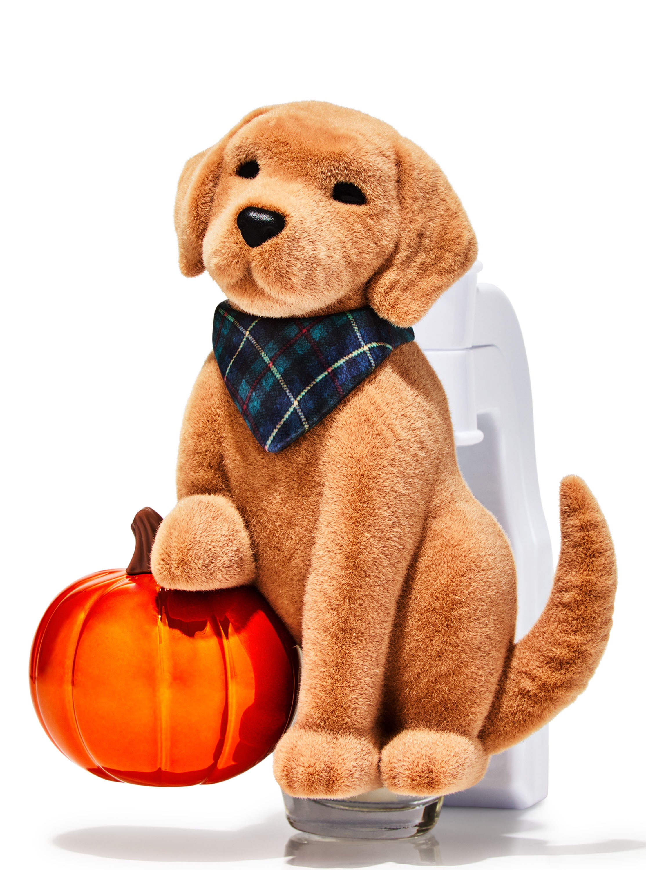 Dog with Pumpkin Adjustable Wallflowers Scent Control™ Fragrance Plug