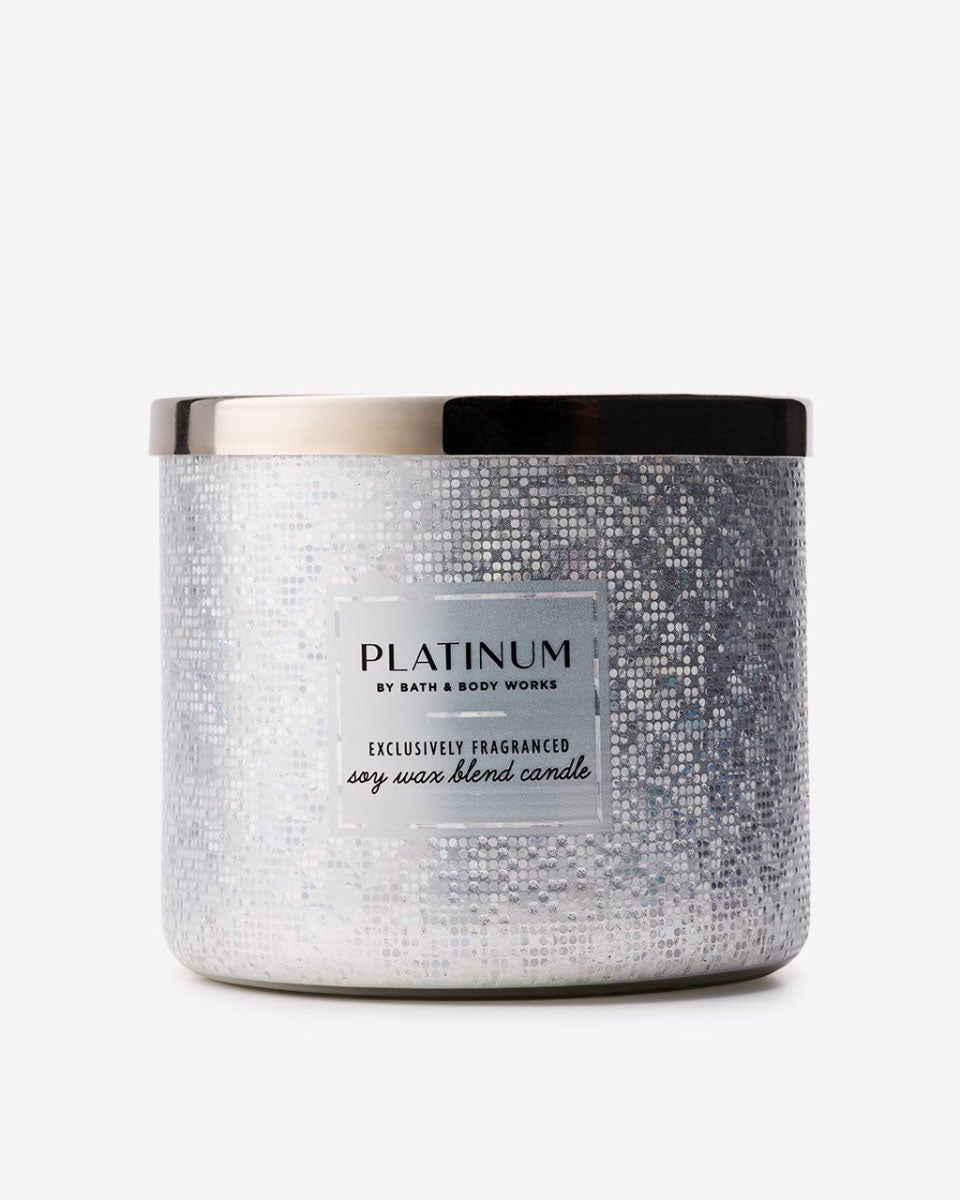 Platinum 3-Wick Candle | Bath & Body Works Platinum 3-Wick Candle | Bath & Body Works