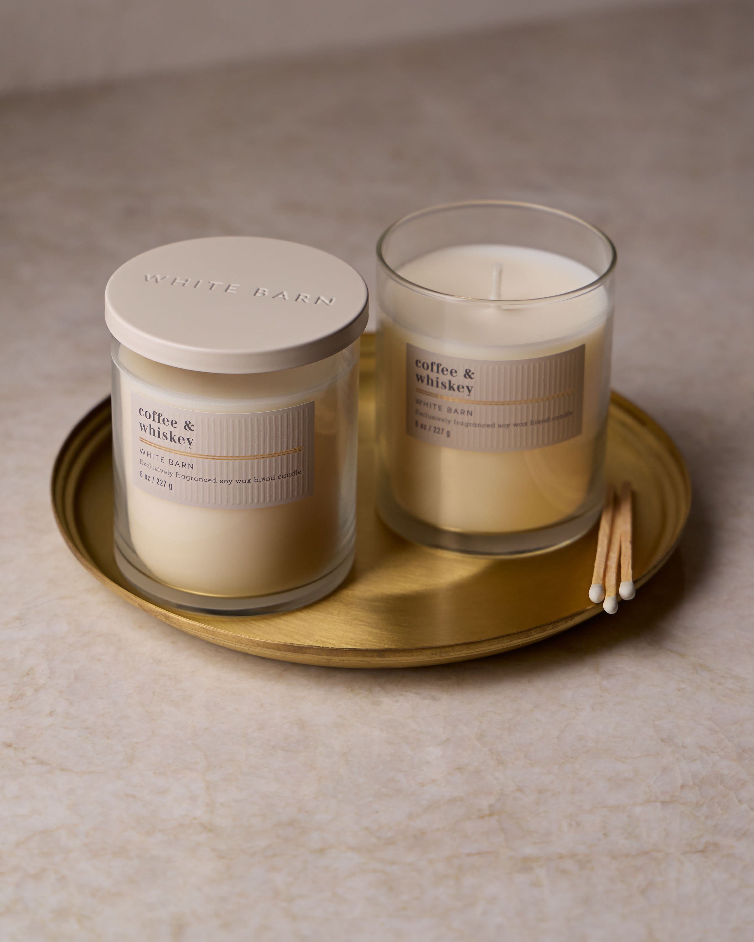 Coffee & Whiskey Single Wick Candle