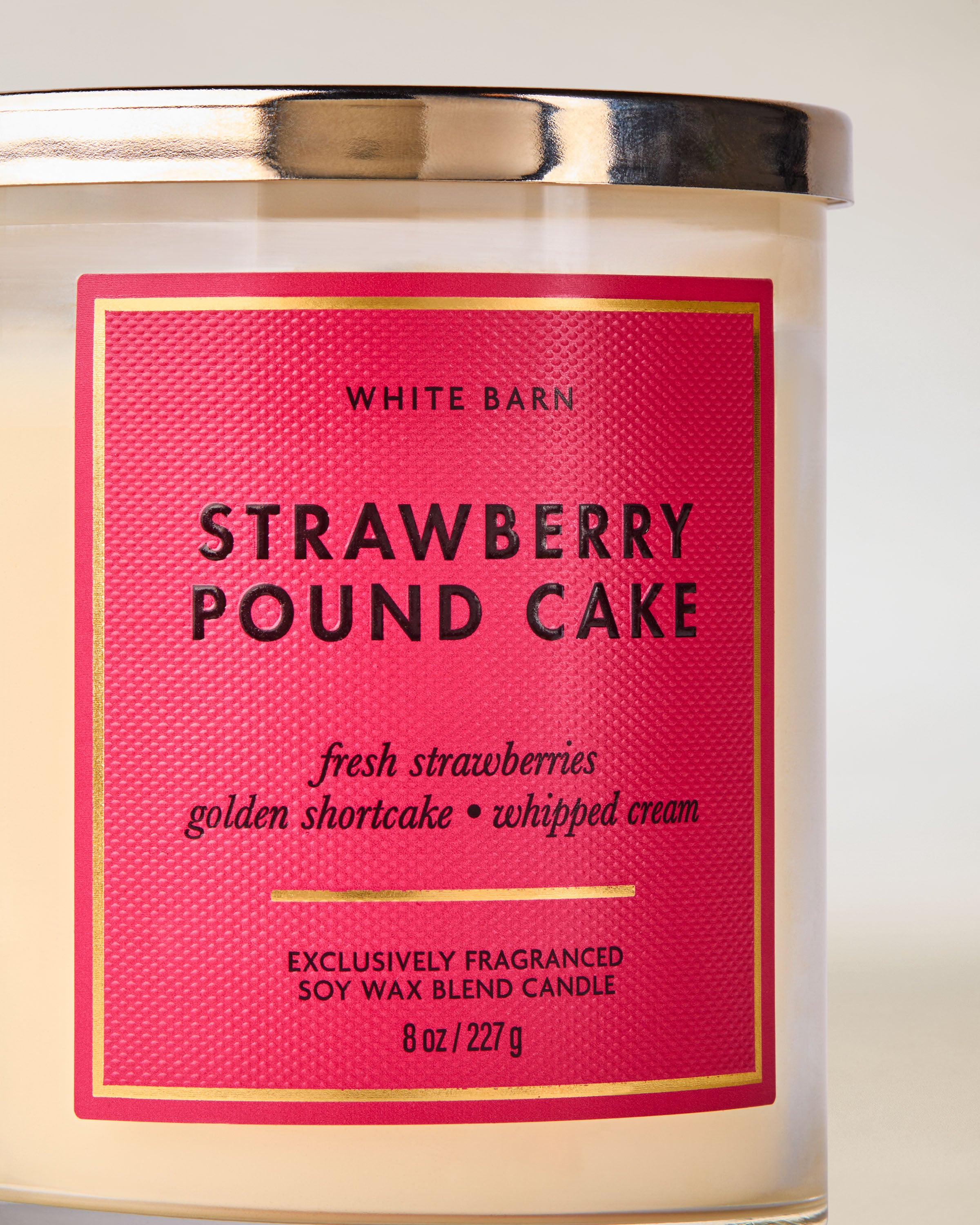 Strawberry Pound Cake Single Wick Candle
