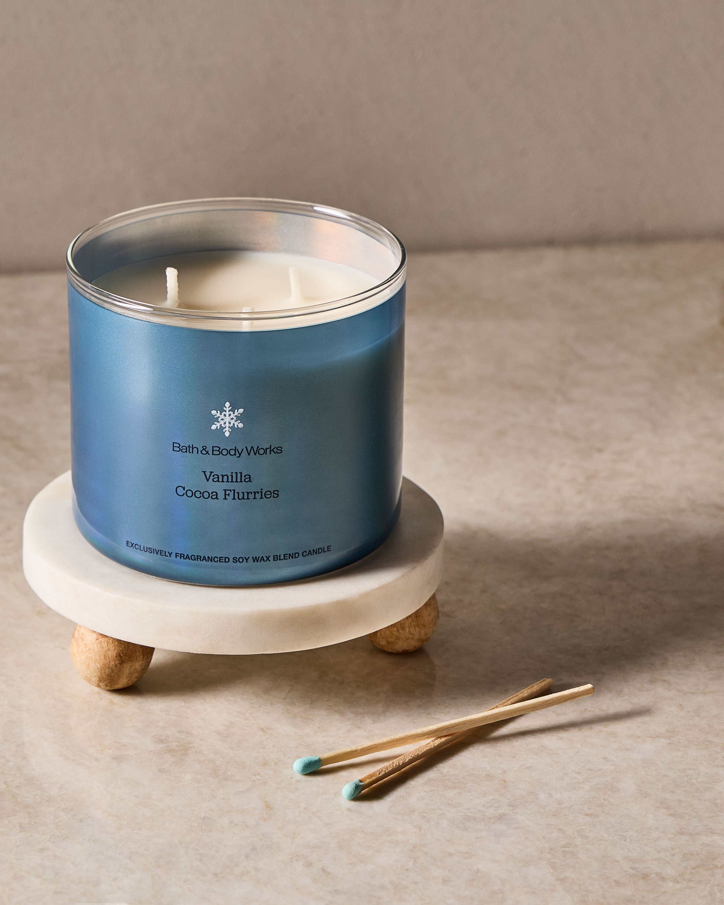Vanilla Cocoa Flurries 3-Wick Candle