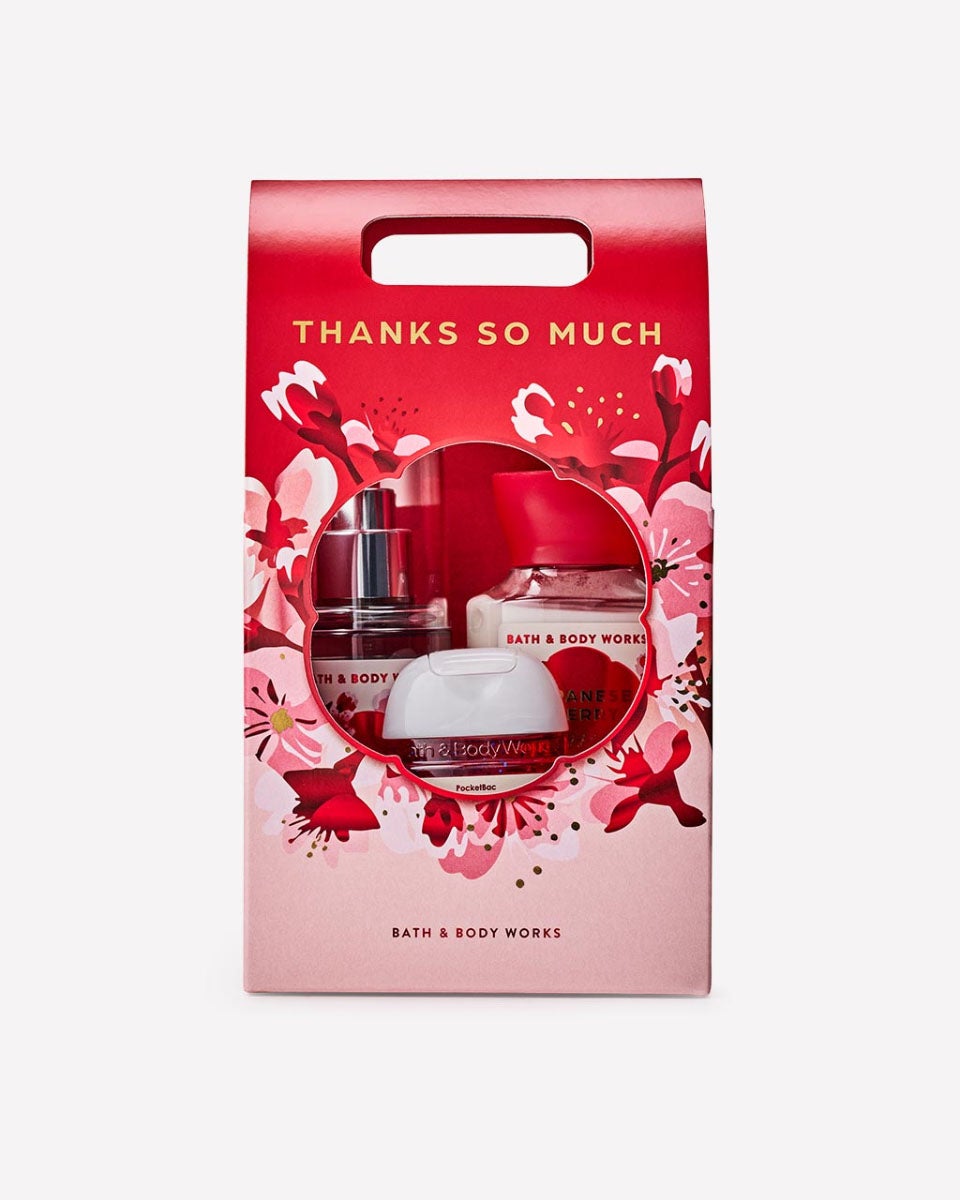 【フローラルxフルーティー】Bath&Bodyworks ミスト　４本セット Japanese Cherry Blossom Gift Set | Bath & Body Works