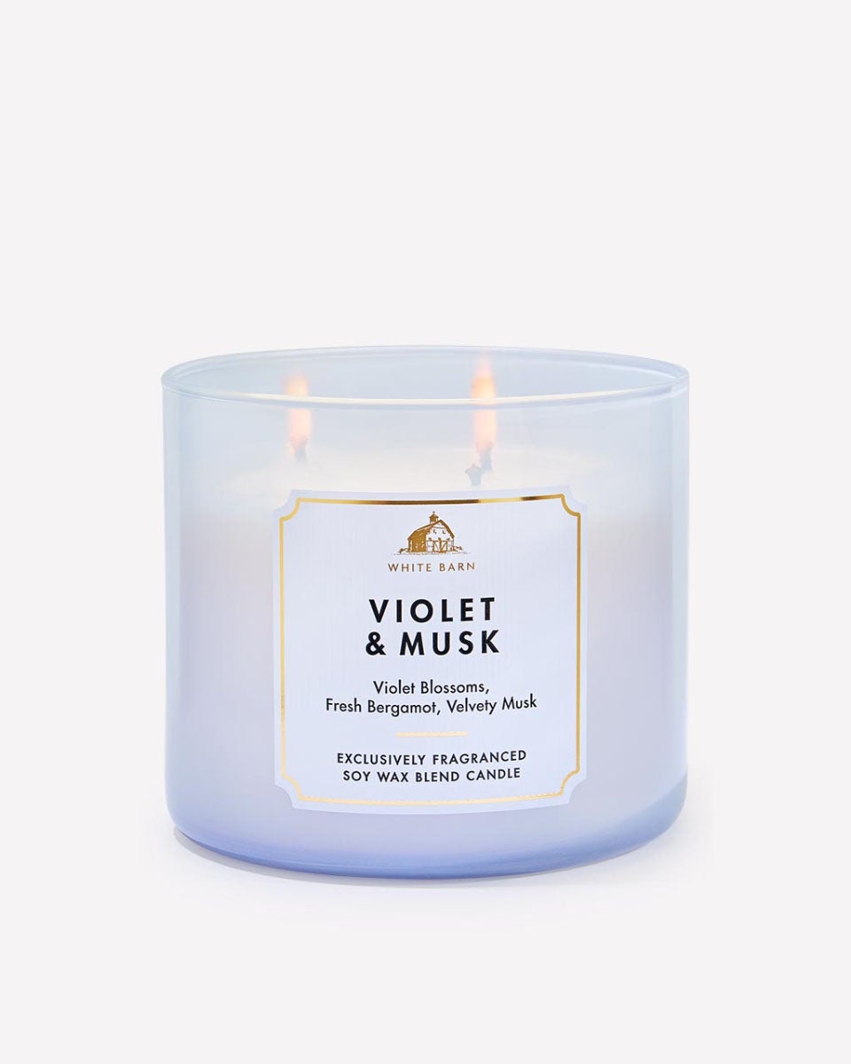 Violet & Musk 3-Wick Candle | Bath & Body Works
