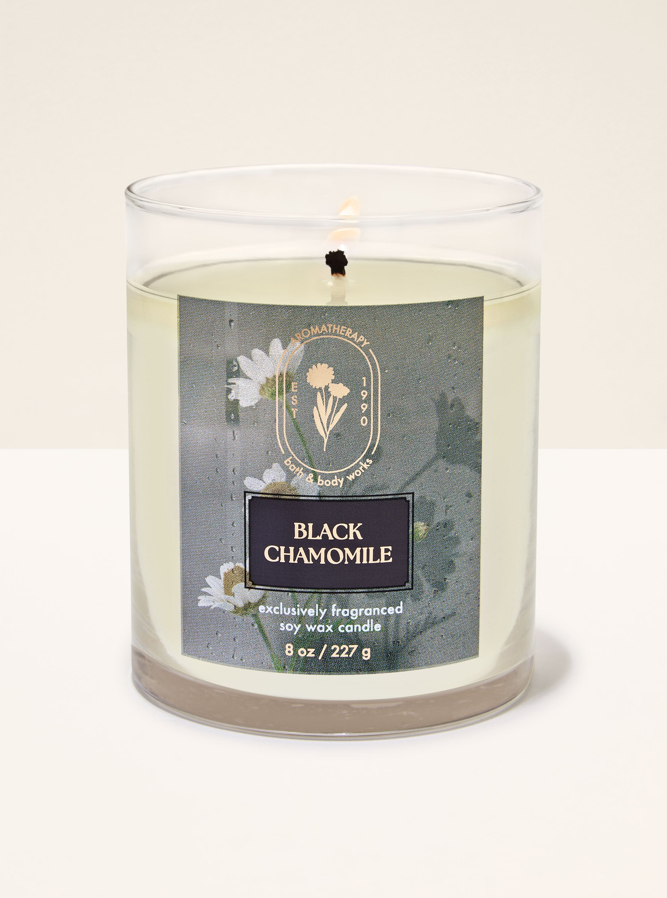 Black Chamomile Single Wick Candle