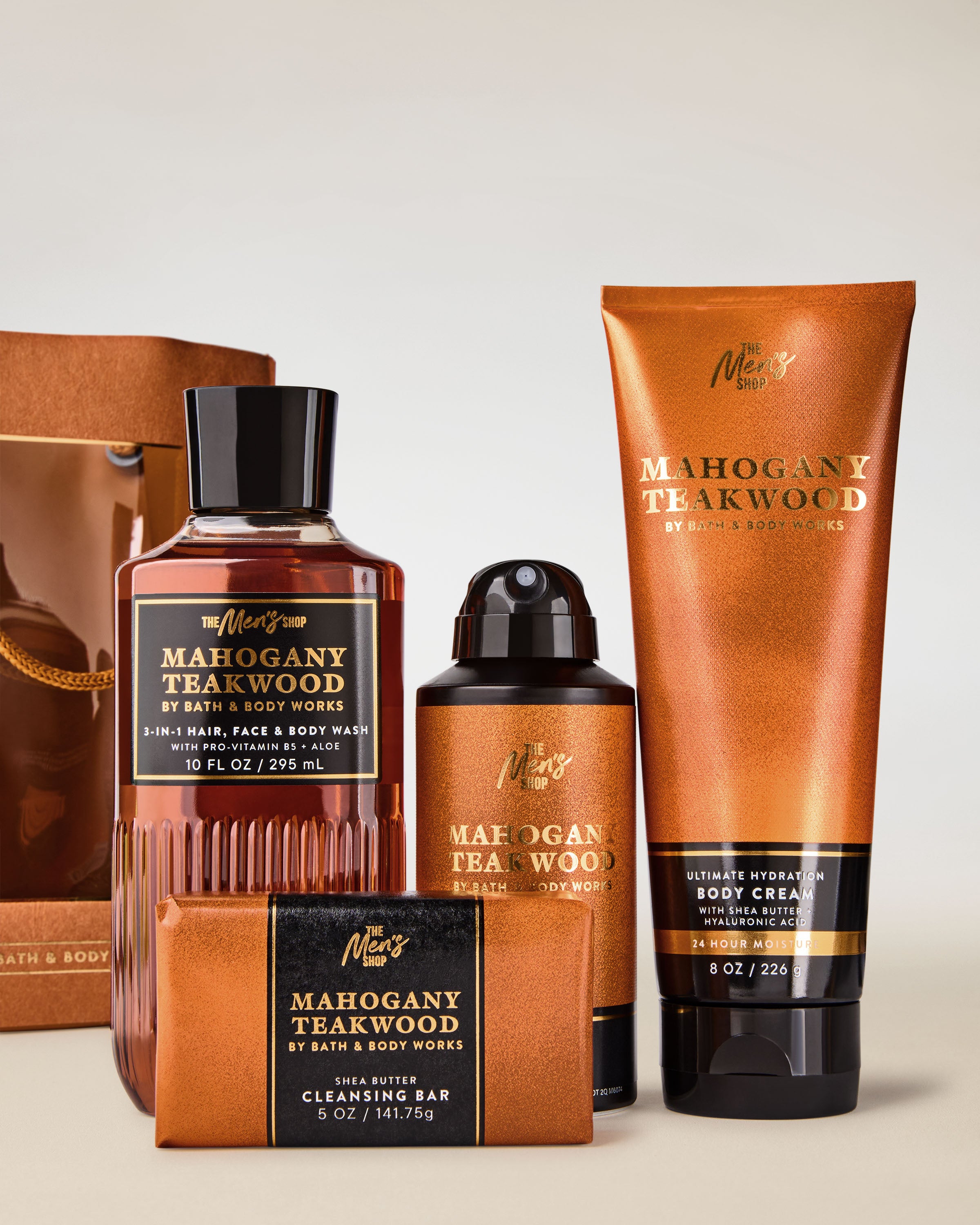 Mahogany Teakwood Gift Set