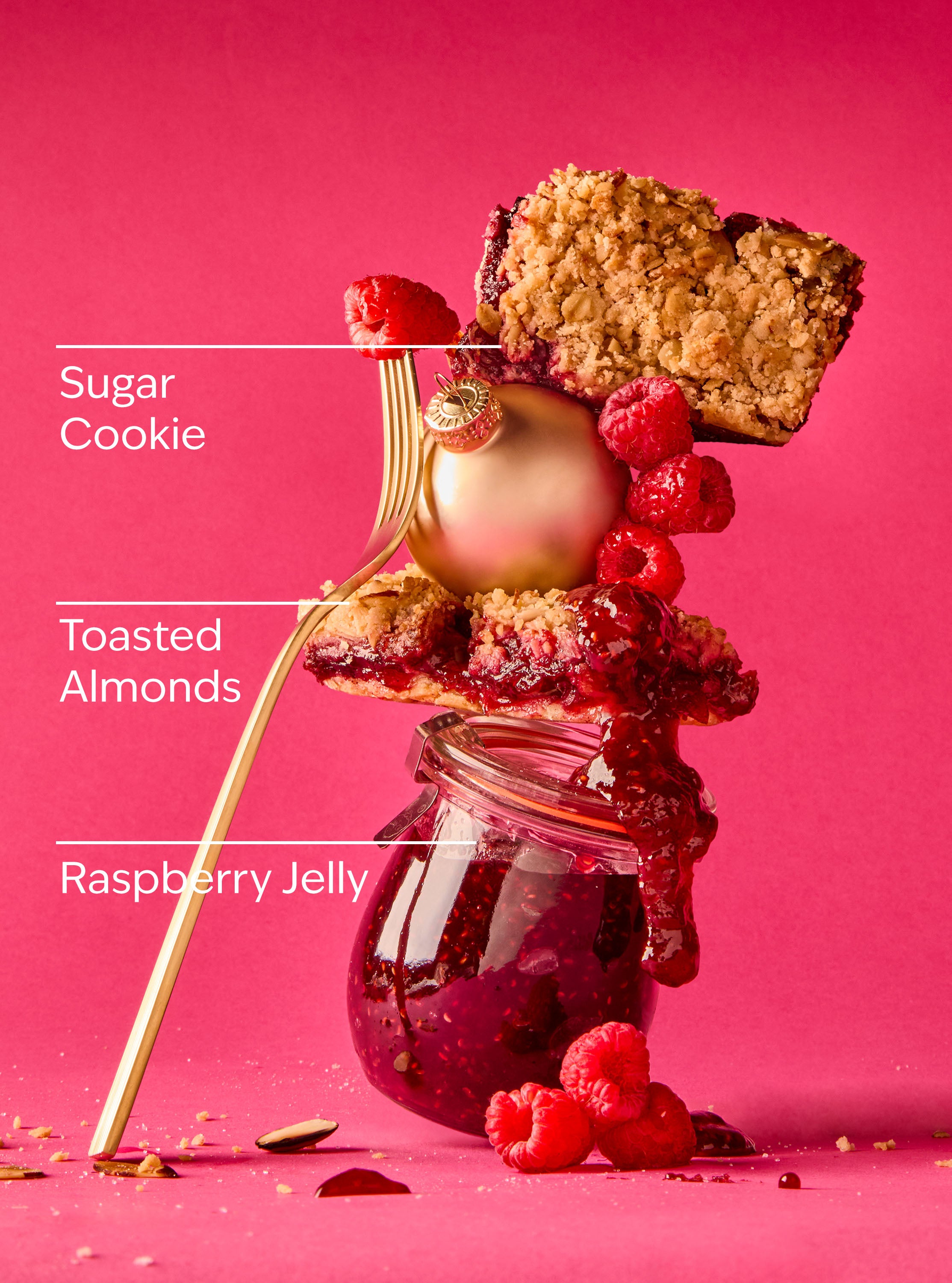 Raspberry Holiday Pie Bar 3-Wick Candle