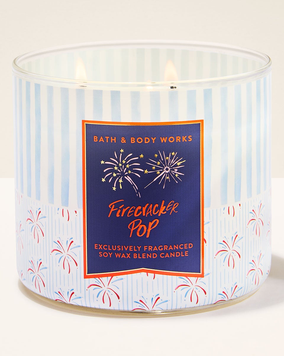 Firecracker Pop 3-Wick Candle | Bath & Body Works