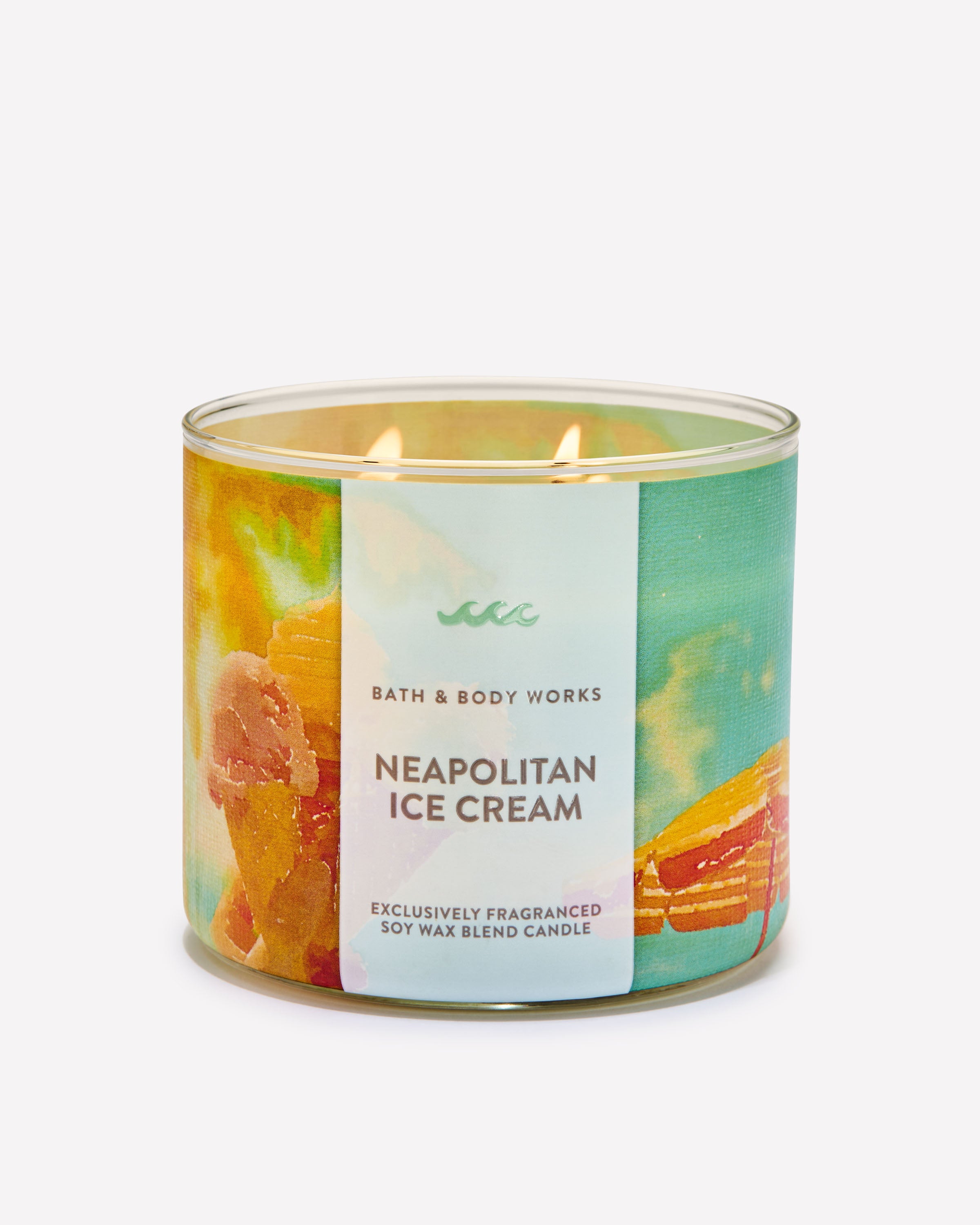 Neapolitan Ice Cream 3-Wick Candle