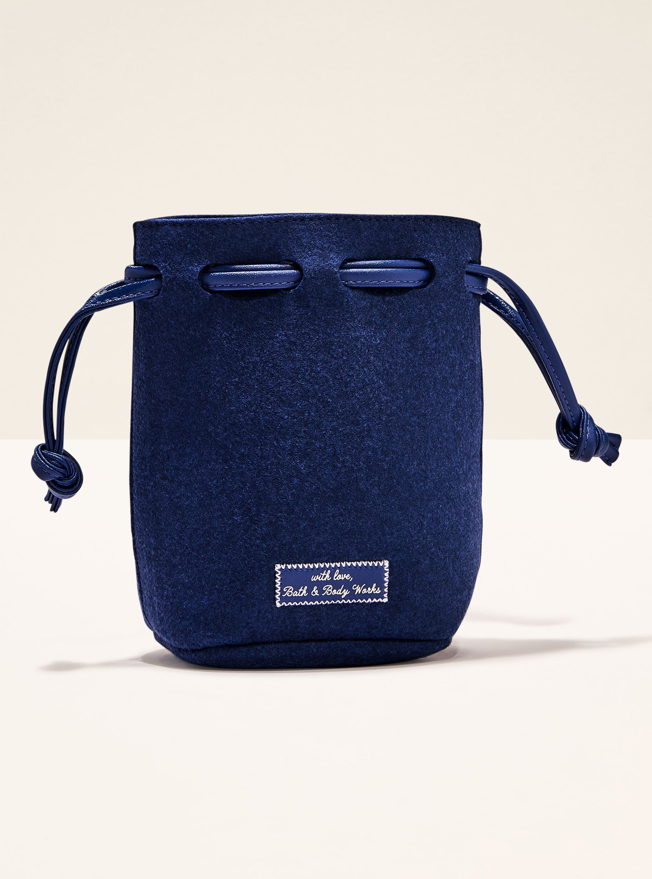 Blue Felt Mini Gift Bag
