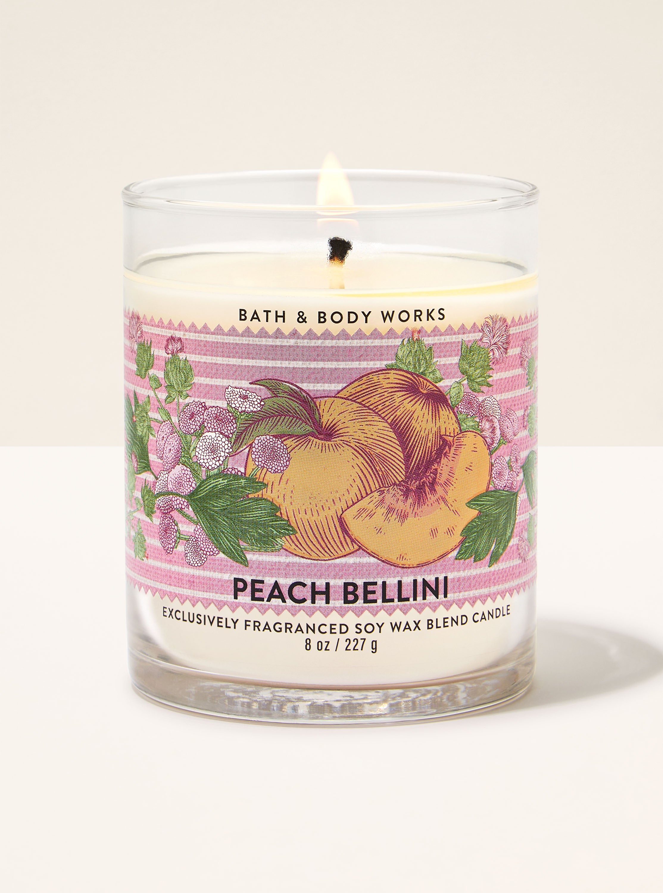 Peach Bellini Single Wick Candle