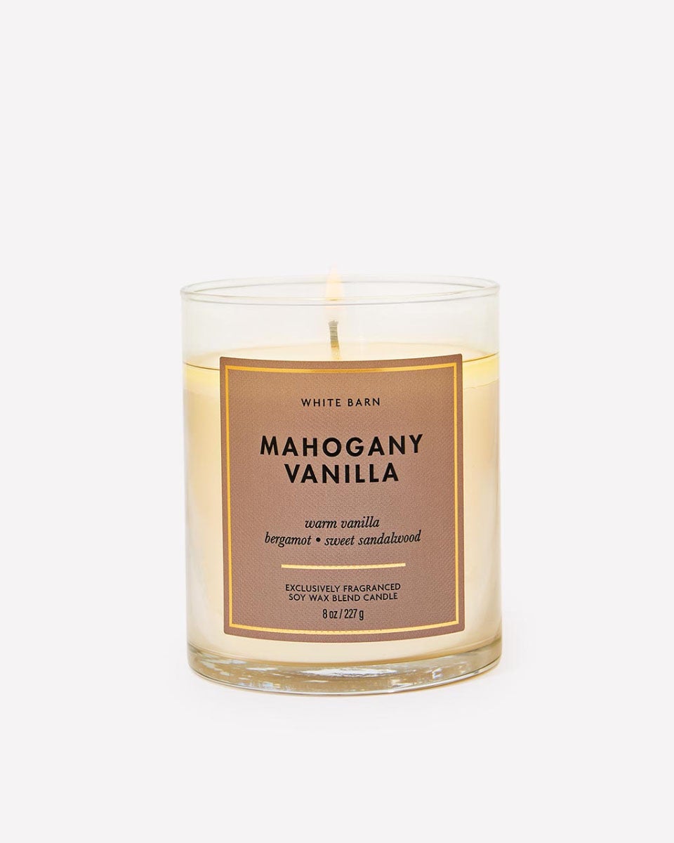 tobacco vanilla candle bath and body works Mahogany Vanilla Single Wick Candle