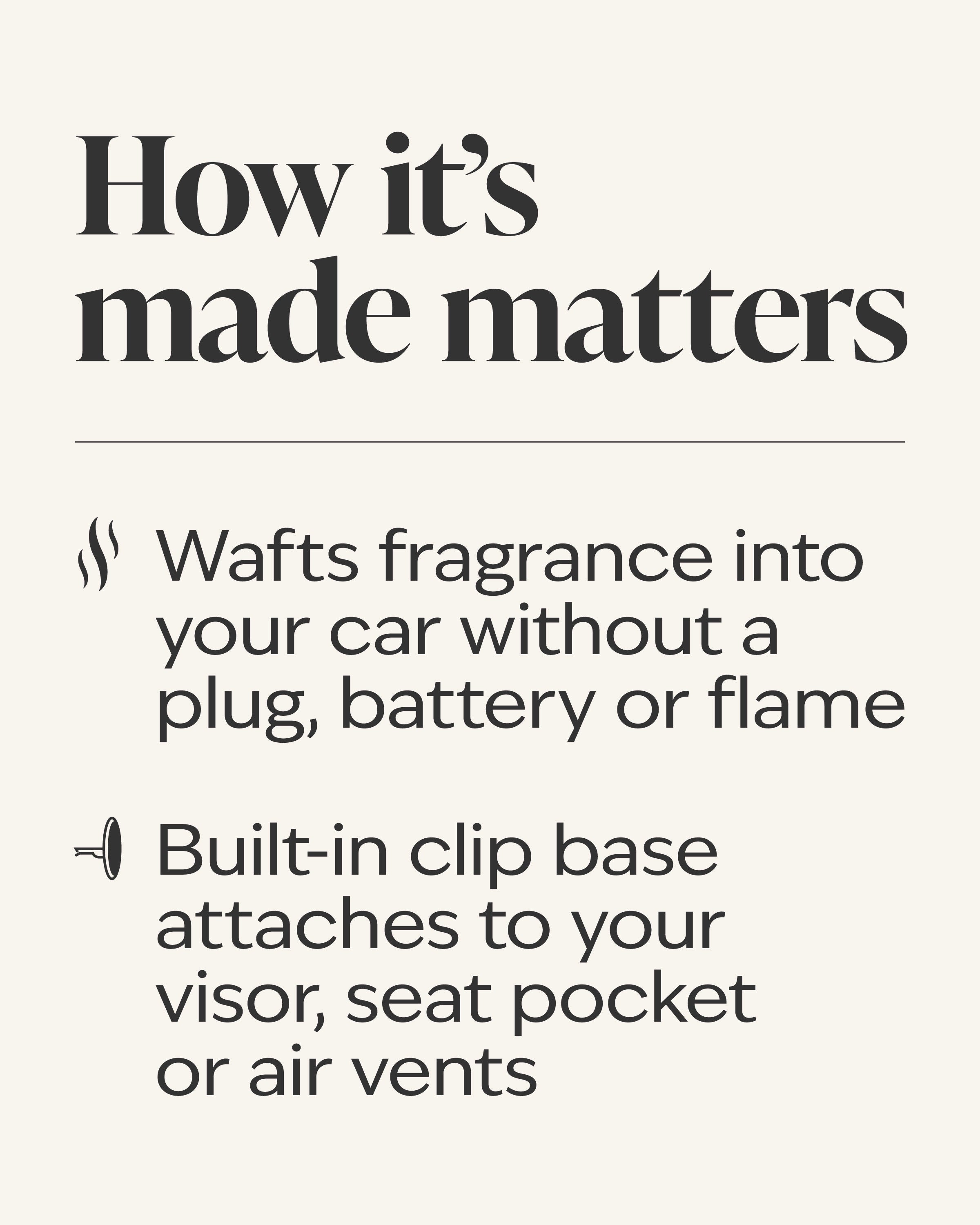 Black Matte Car Fragrance Holder