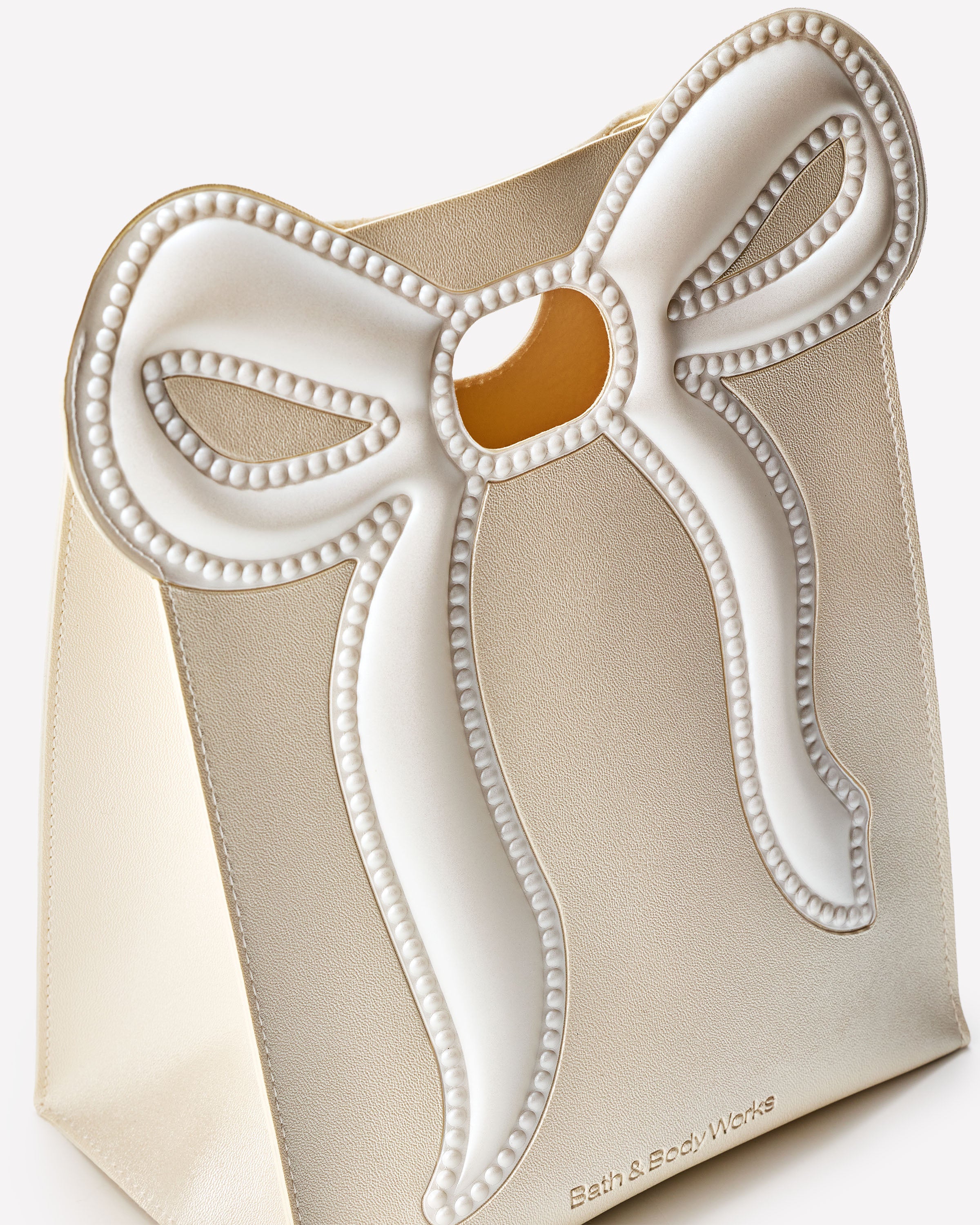 Cream Bow Gift Bag