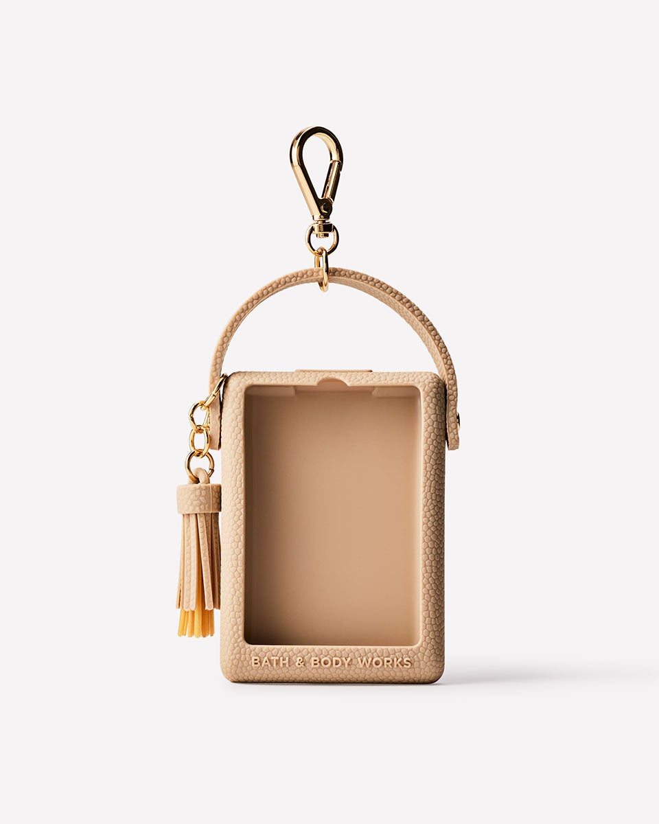 Tan Textured Holder with Strap PocketSpray Holder | Bath & Body Works