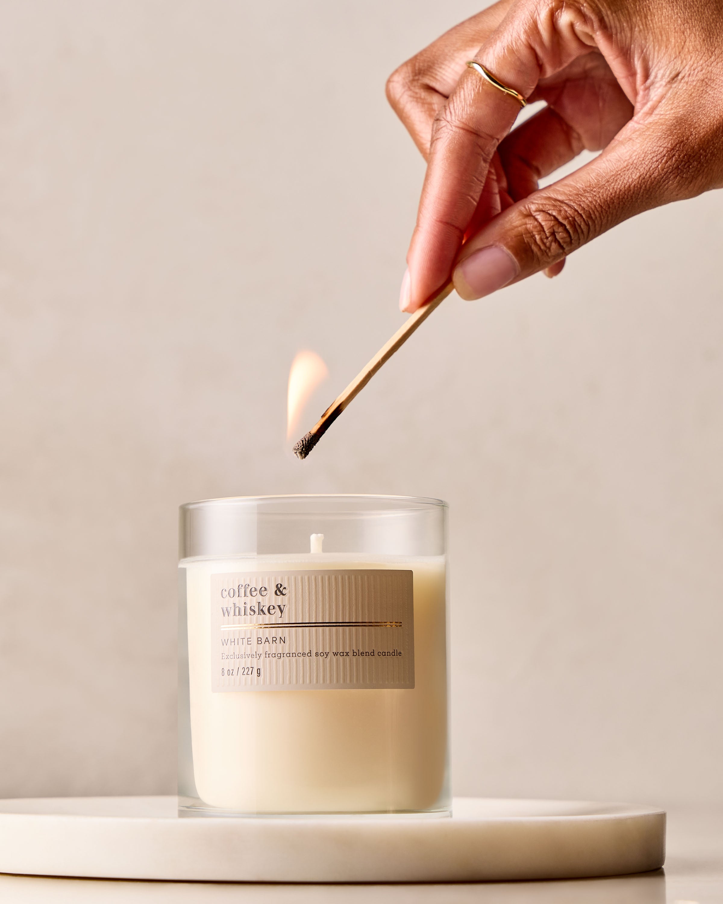 Coffee & Whiskey Single Wick Candle