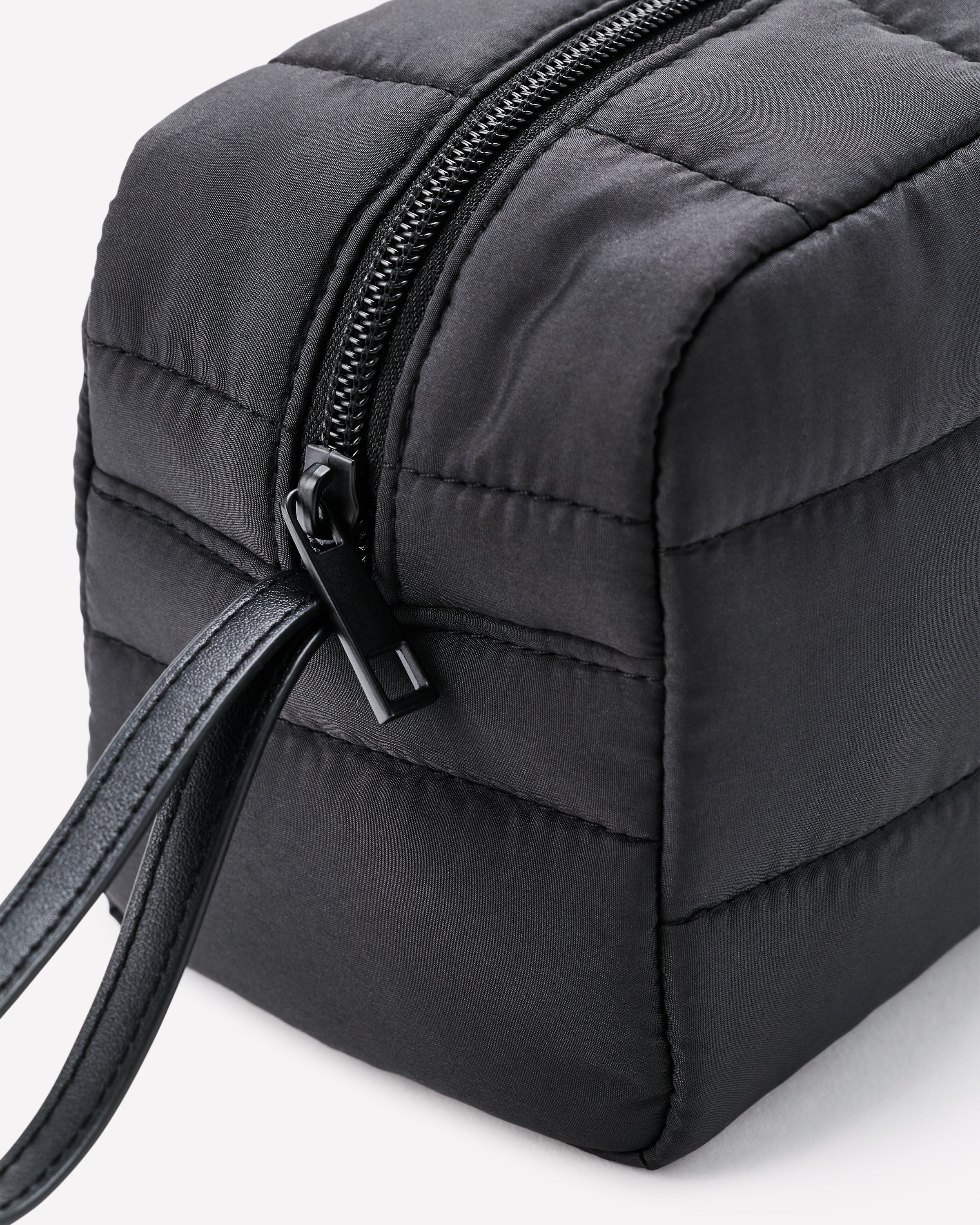 Black Puffer Cosmetic Bag