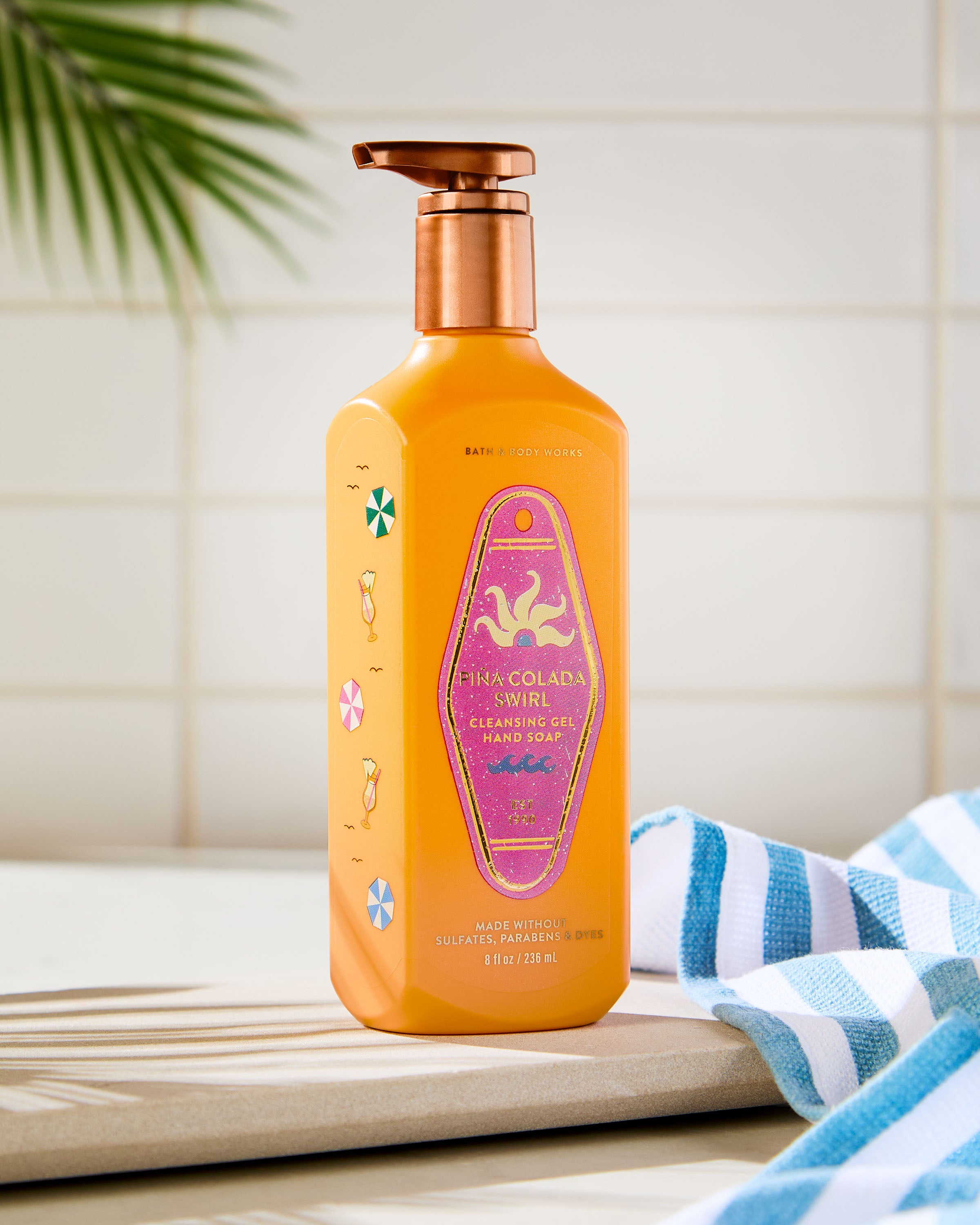 Piña Colada Swirl Cleansing Gel Hand Soap
