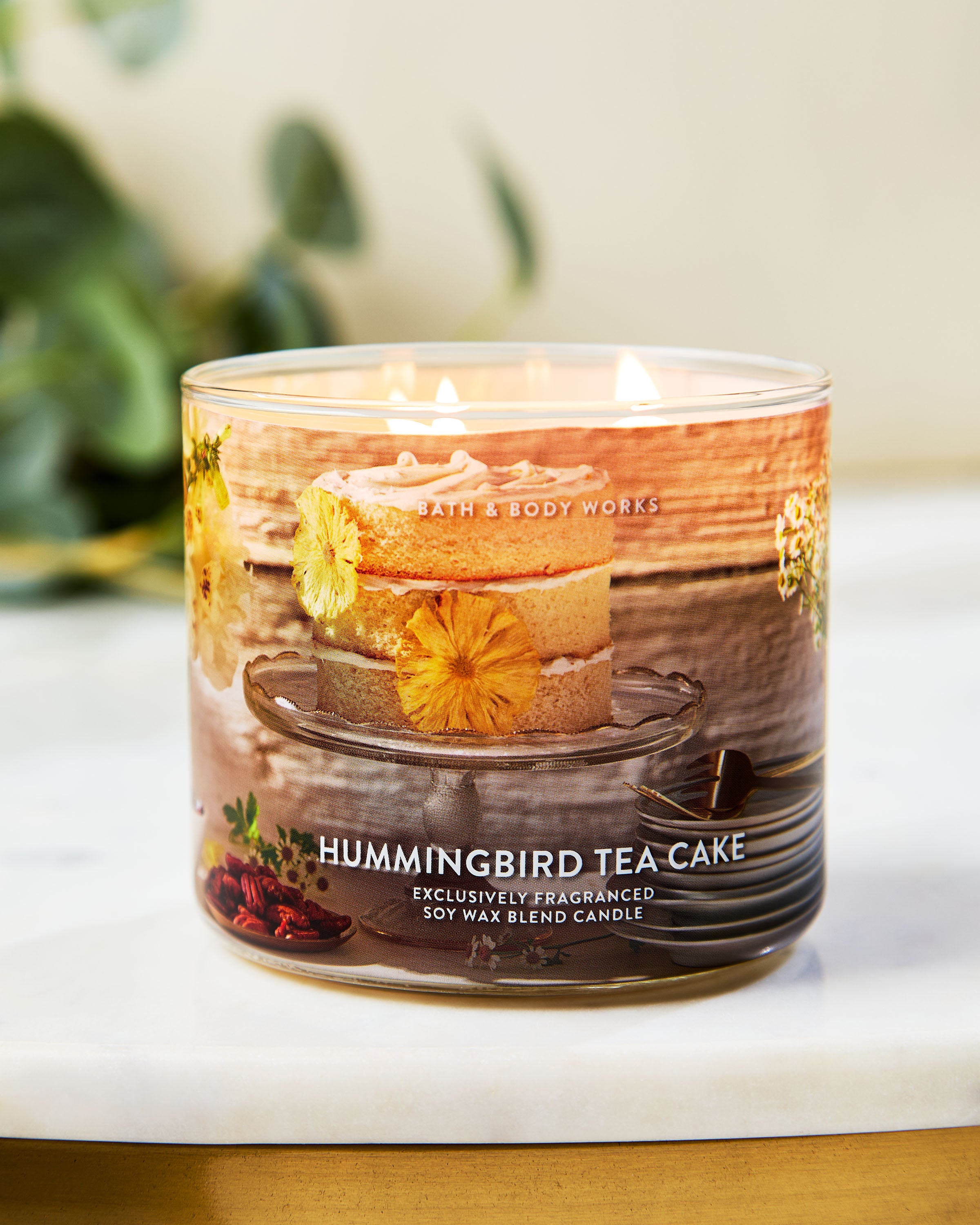 Hummingbird Tea Cake 3-Wick Candle