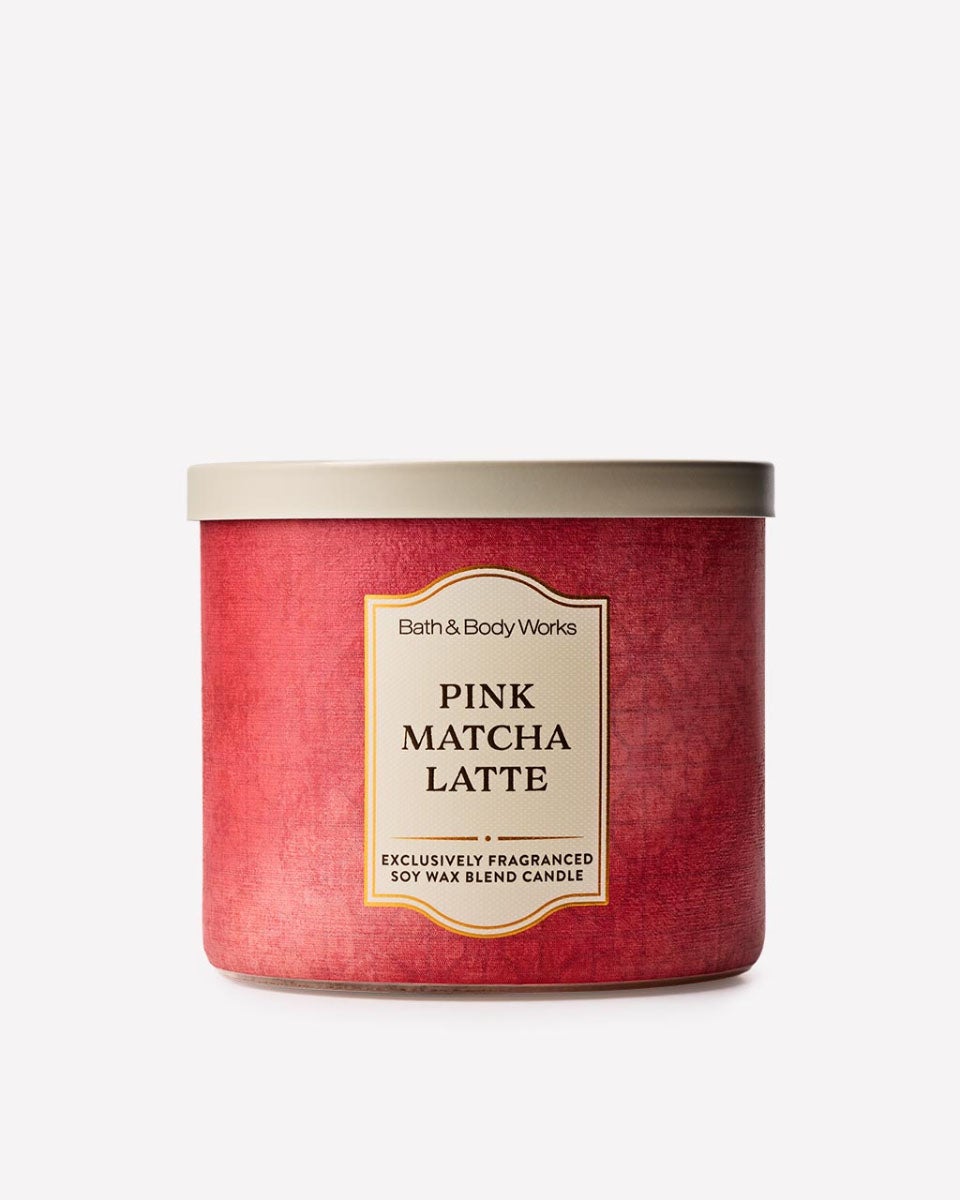 Pink Matcha Latte 3-Wick Candle | Bath & Body Works