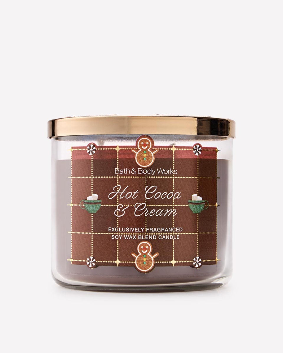 Hot Cocoa & Cream 3-Wick Candle | Bath & Body Works