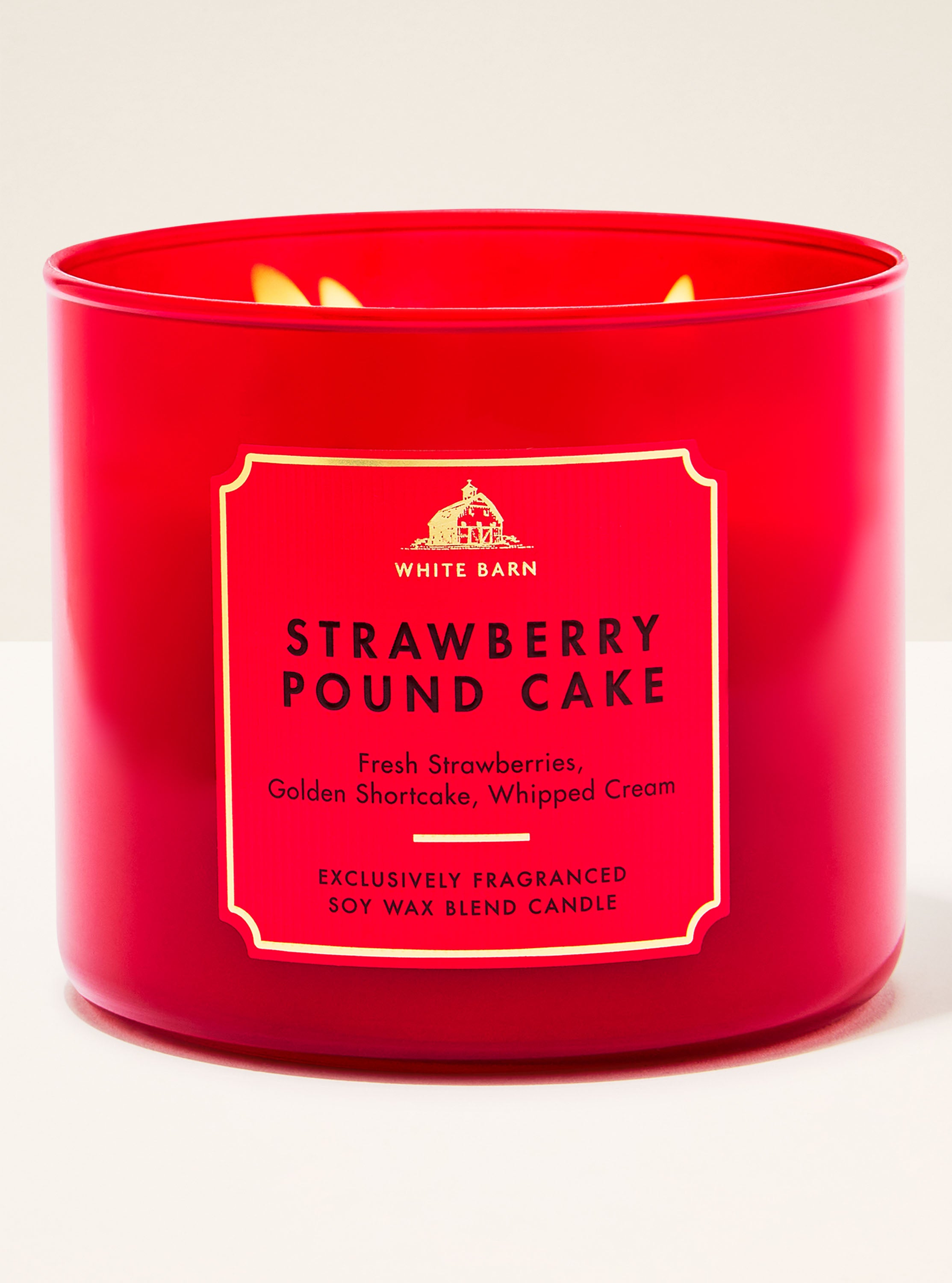 Strawberry Pound Cake 3-Wick Candle