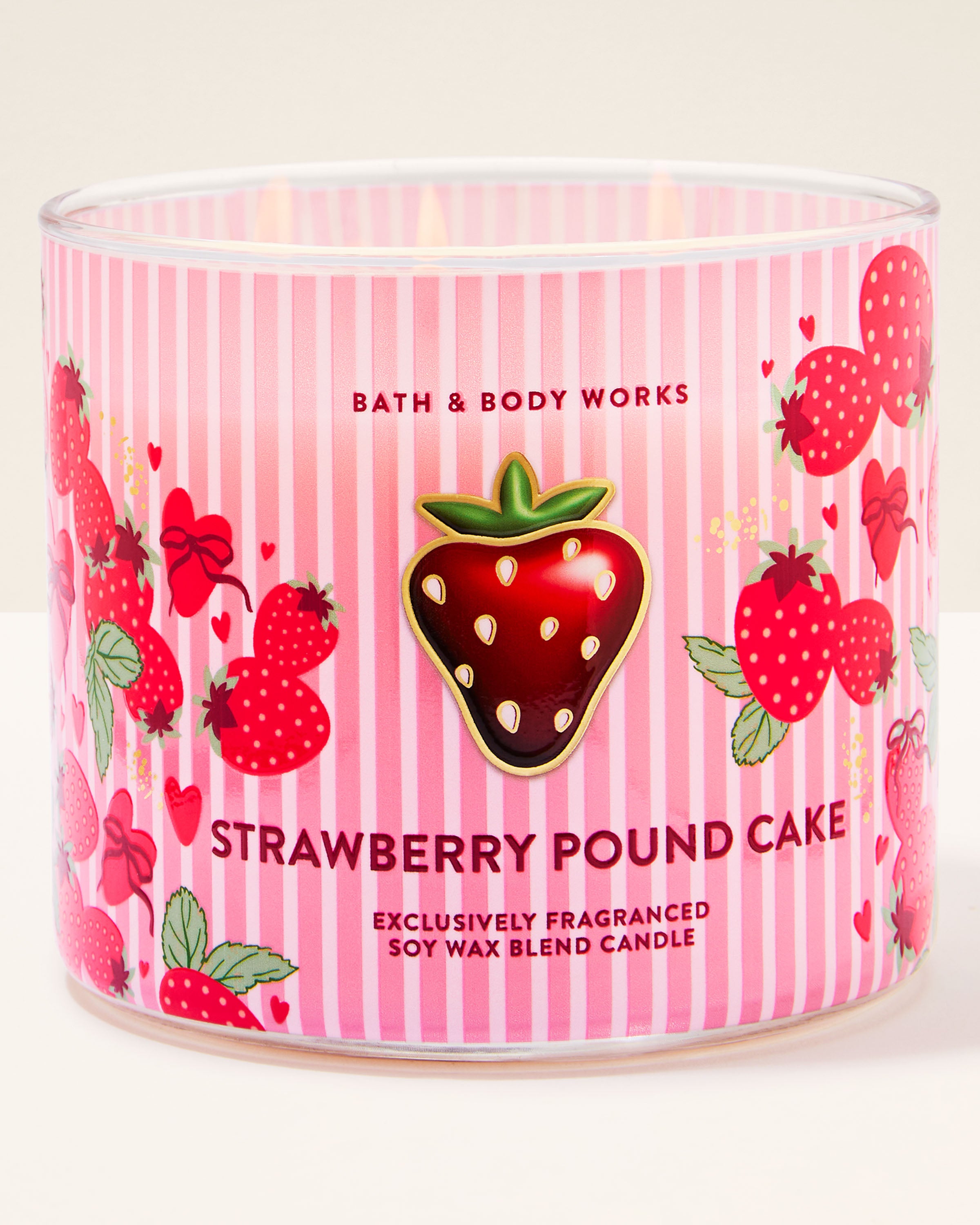Strawberry Pound Cake 3-Wick Candle