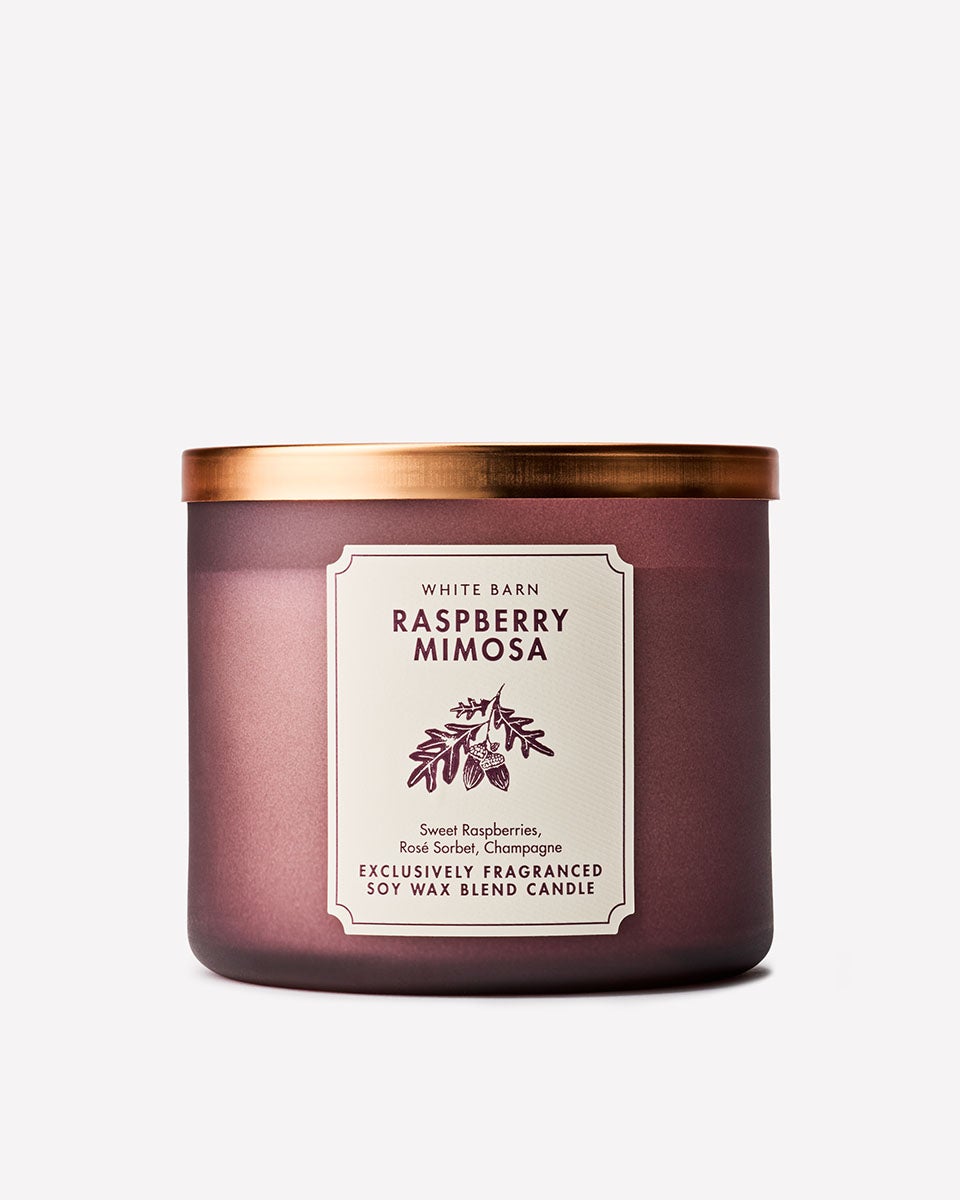 Raspberry Mimosa 3-Wick Candle | Bath & Body Works