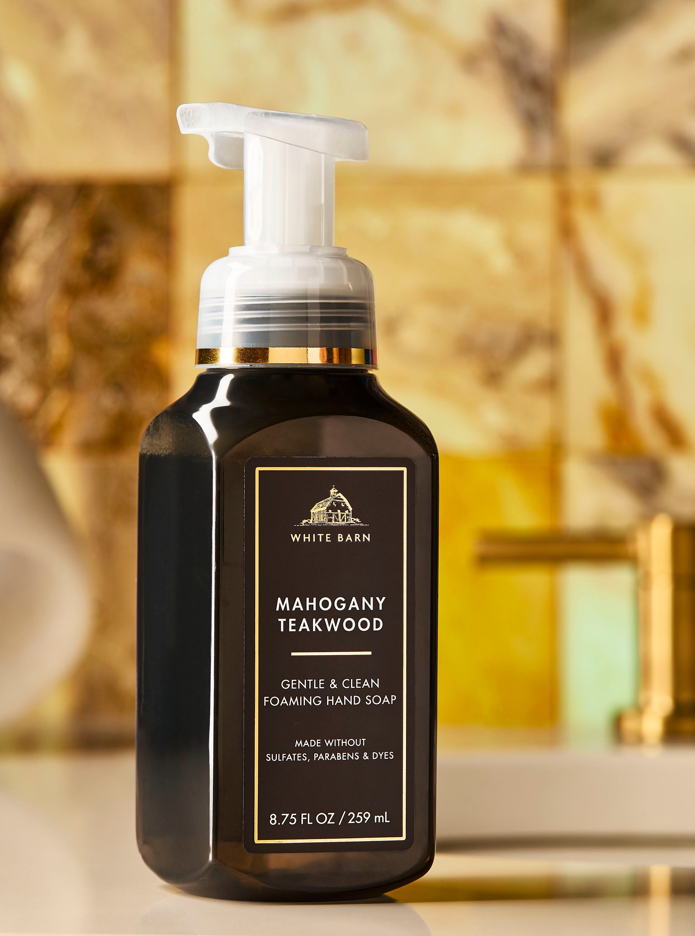 Mahogany Teakwood Gentle & Clean Foaming Hand Soap