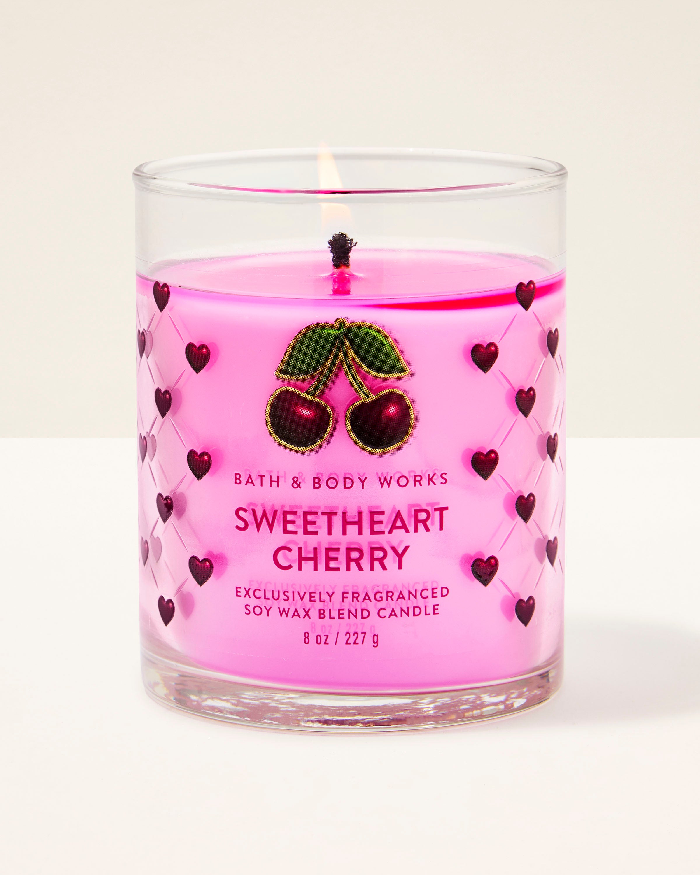 Sweetheart Cherry Single Wick Candle