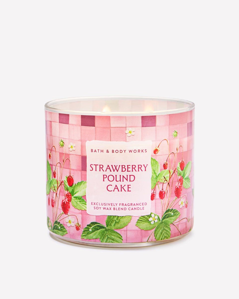 Strawberry Pound Cake 3-Wick Candle | Bath & Body Works