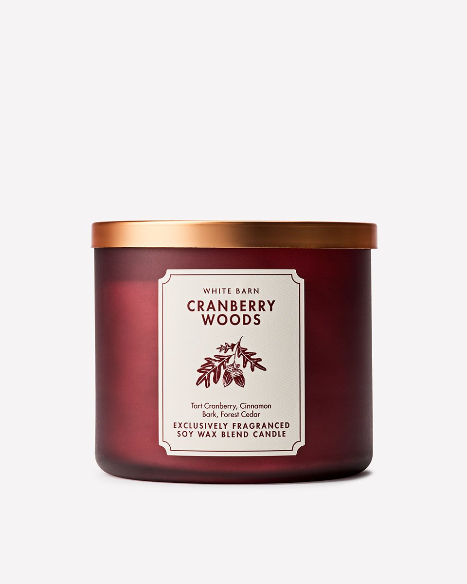 Cranberry Woods 3-Wick Candle | Bath & Body Works