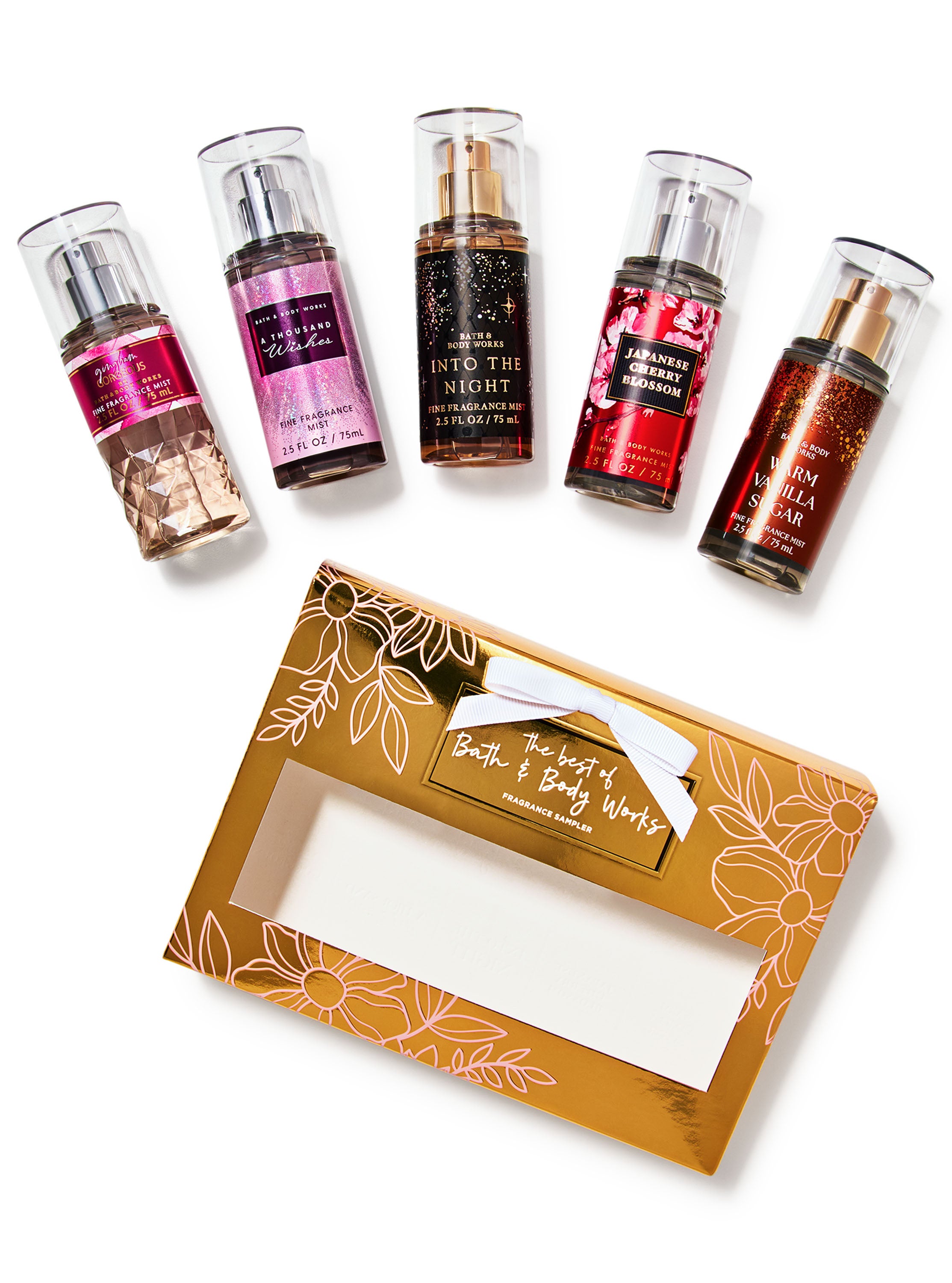 Best of Bath & Body Works 5-piece Mini Fine Fragrance Mist Gift Set