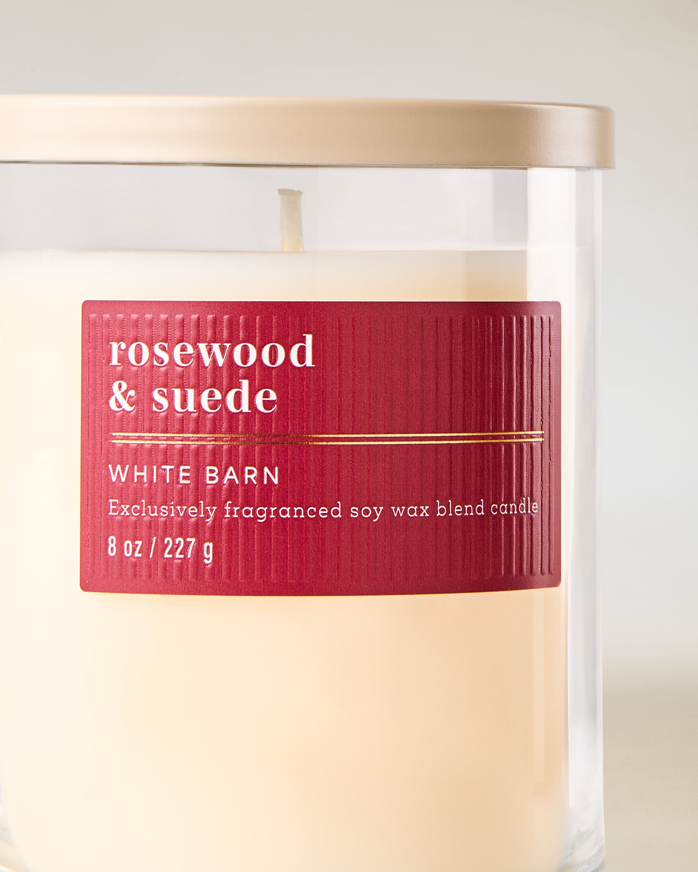 Rosewood & Suede Single Wick Candle
