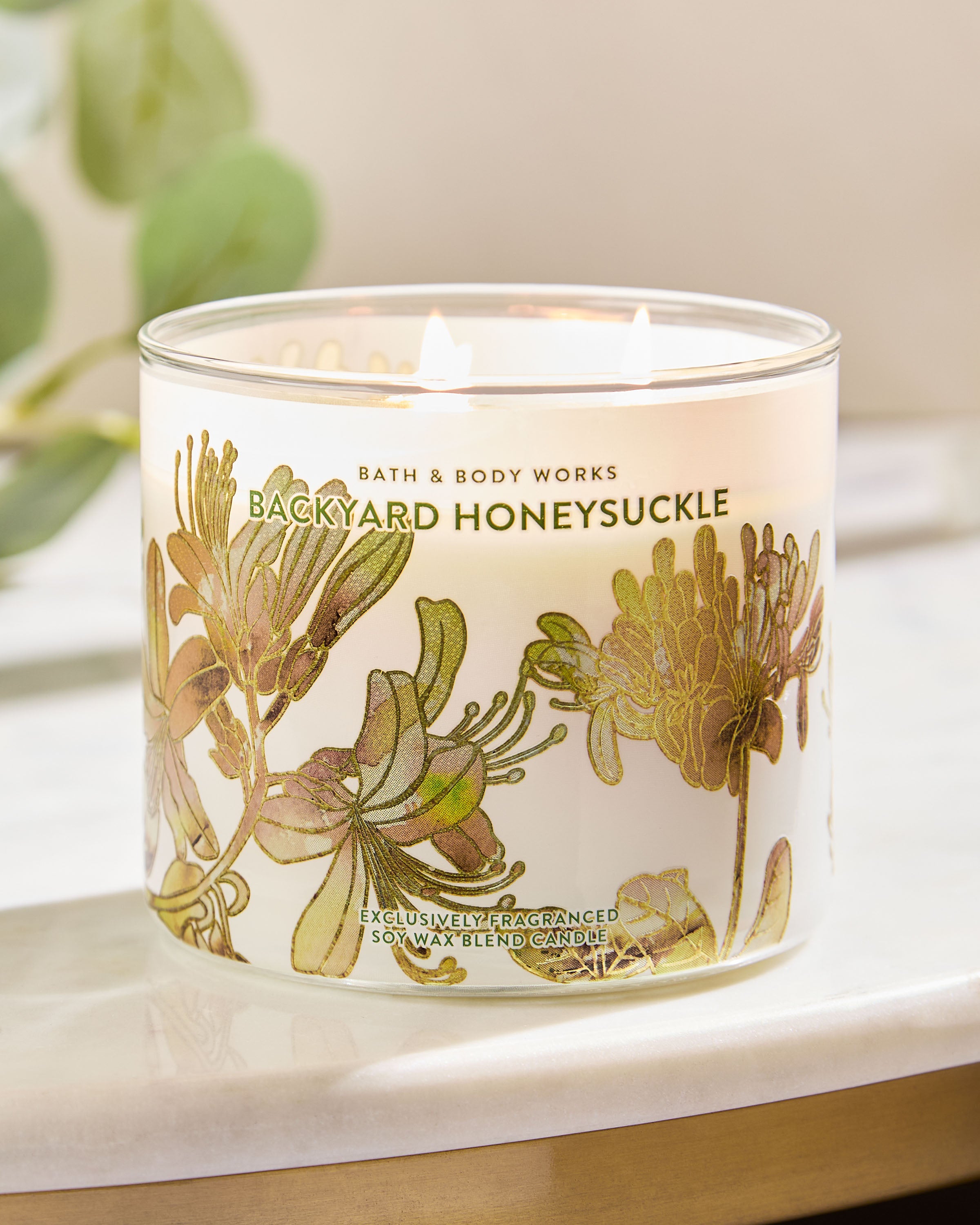 Backyard Honeysuckle 3-Wick Candle